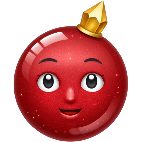 red glitter chat emoji