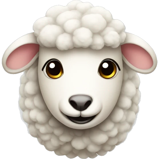 Cute sheep emoji