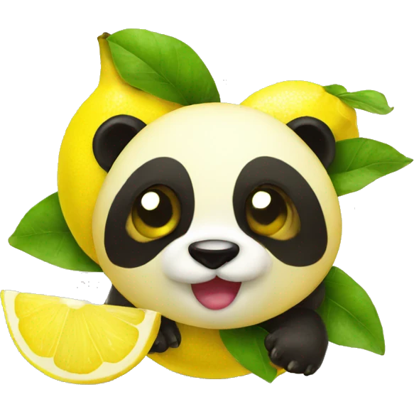 Lemon panda emoji