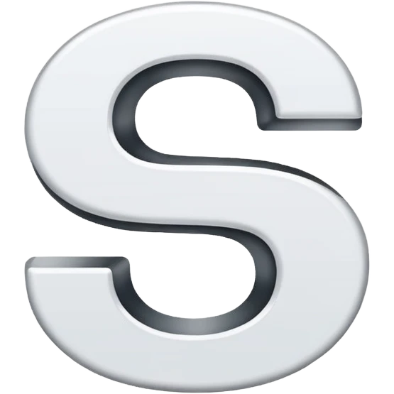 white "S" logo emoji