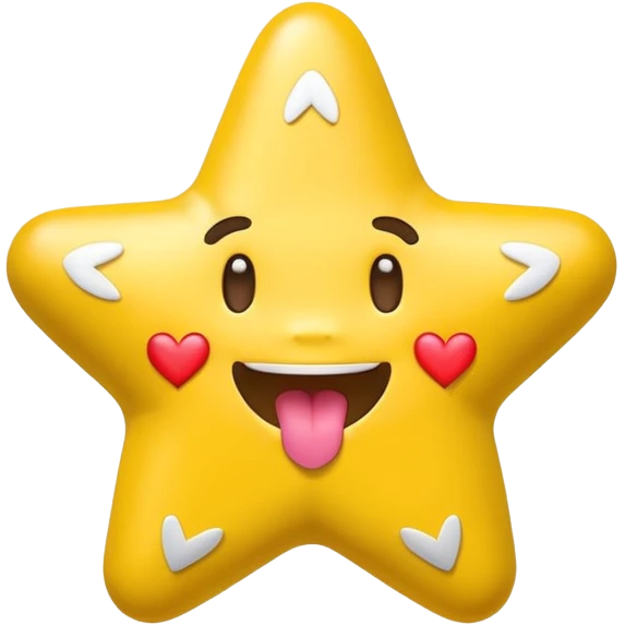 Bape star cartoon with heart emoji