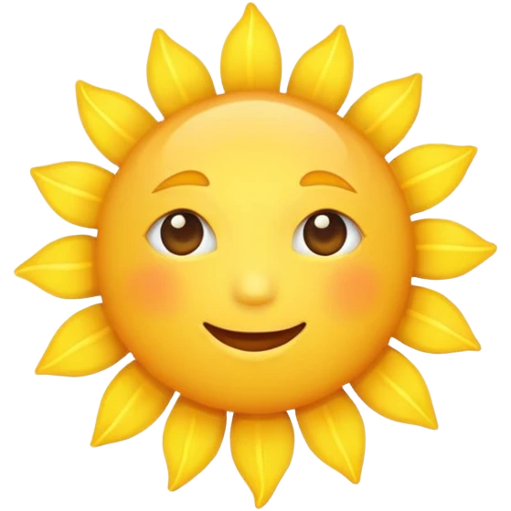 yellow sun emoji