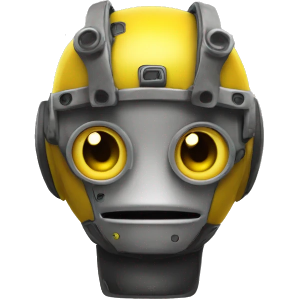 bot emoyi with yellow ha emoji