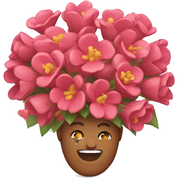 love full of flowers emoji