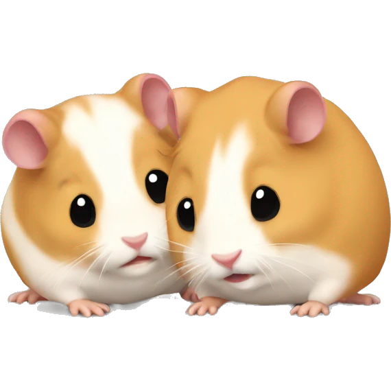 wrestling of two hamsters emoji