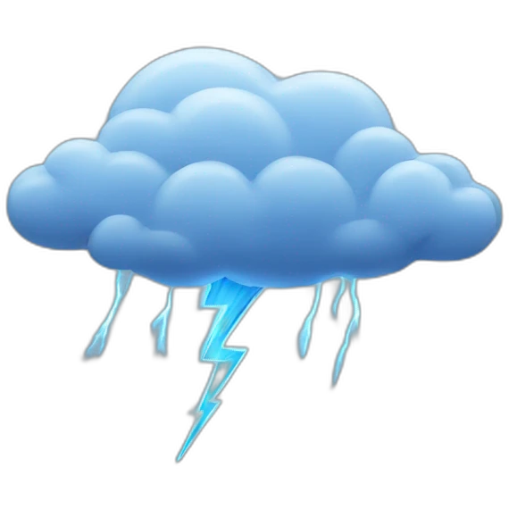 thunder clound emoji