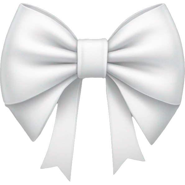 white bow emoji