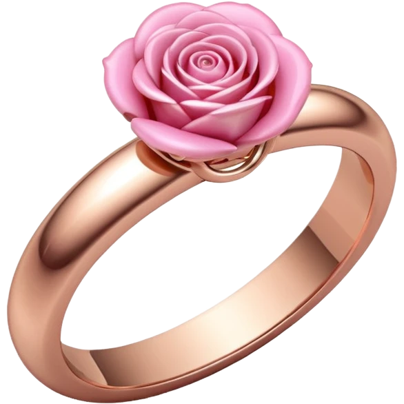 create a wedding ring emoji with a pink tone emoji