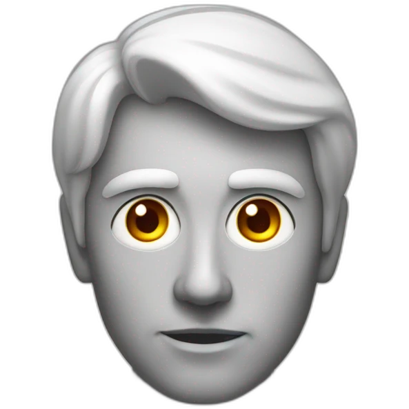 Homme énervé avec des yeux rouges emoji
