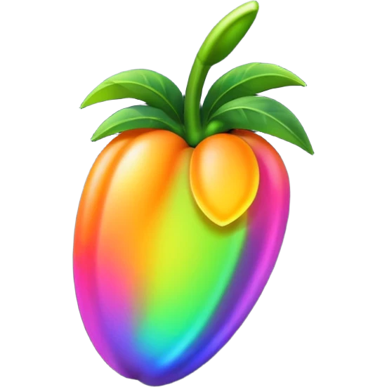 Сделай логотип Fl Studio светящийся emoji