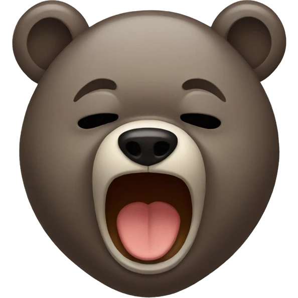 Bear crying emoji