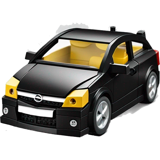 black opel astra h opc lego car emoji