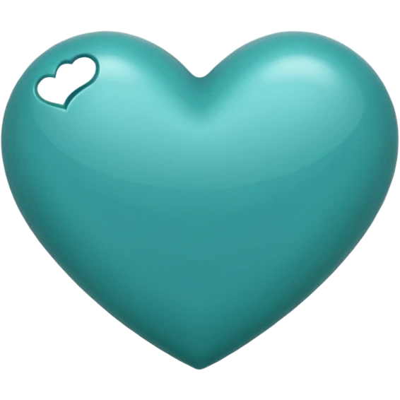 Teal heart emoji