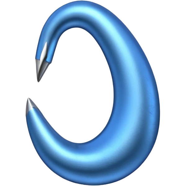 Ein Haken in ein blaues vierek emoji