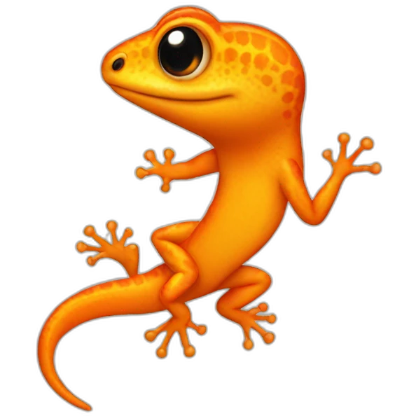 orange gecko emoji