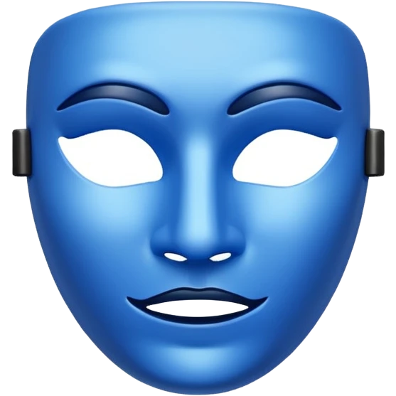 blue mask emoji