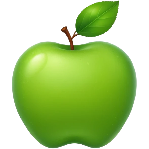 one green apple emoji