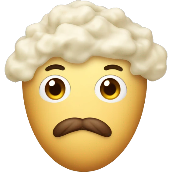 mashed potatoes goatee emoji