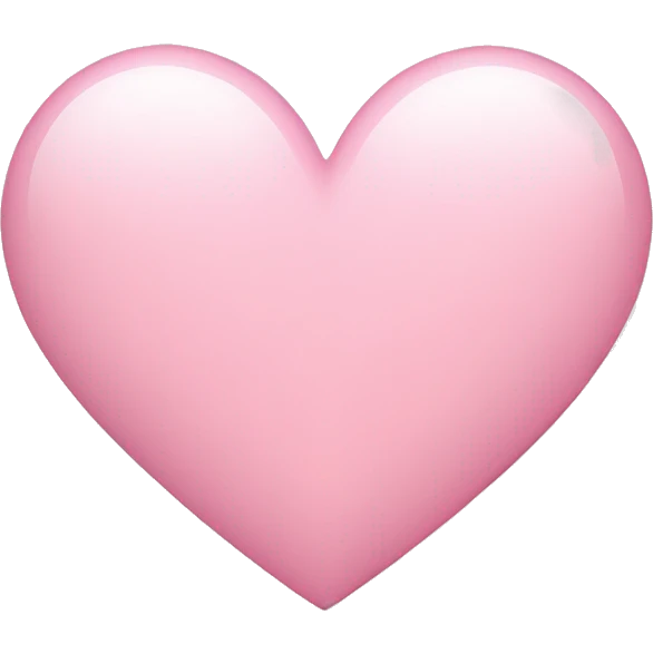 Light pink heart emoji