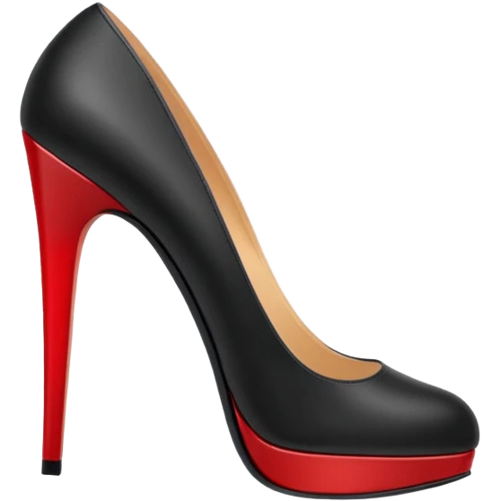 Nike red bottom high heal emoji