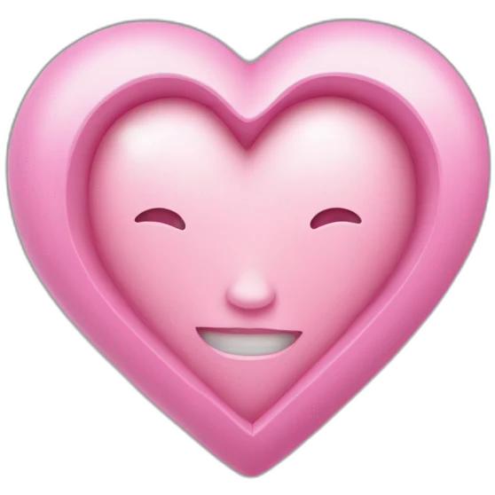 cœur écrit avec l'intérieur je t'aime emoji