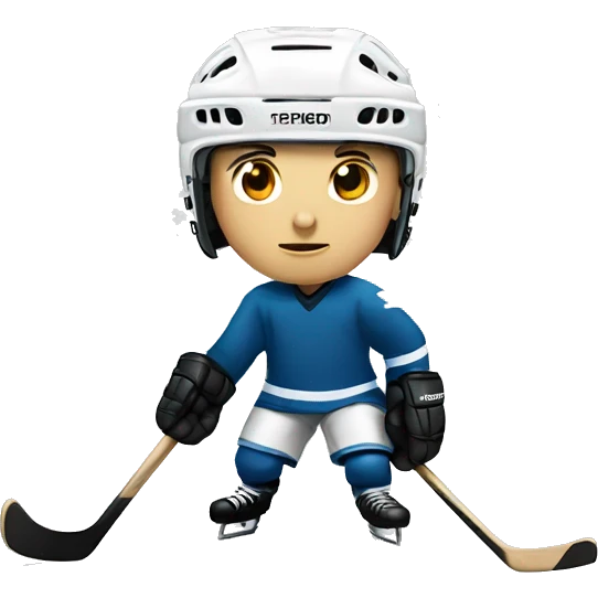 Eishockey with bow  emoji
