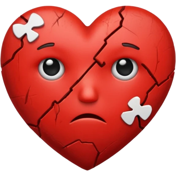 قلب وحزين emoji