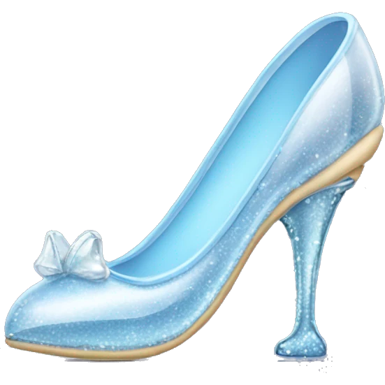Cinderella glass slipper emoji