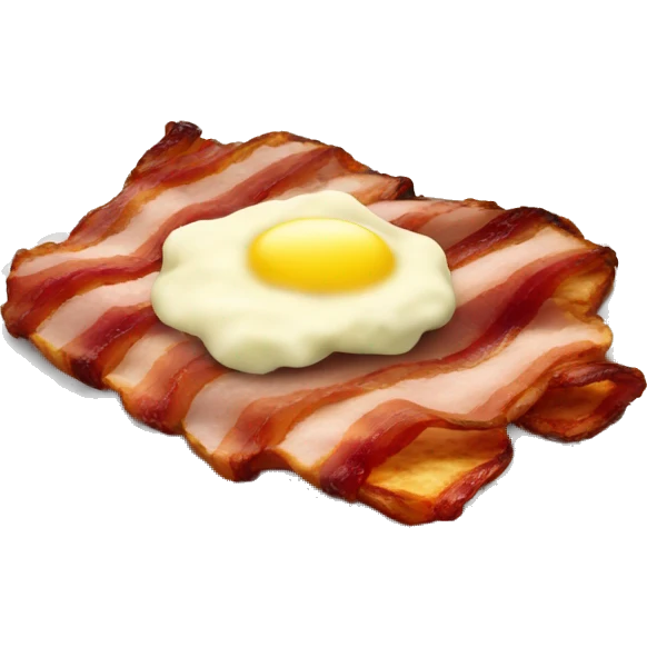 smoked bacon with  mashed potato emoji
