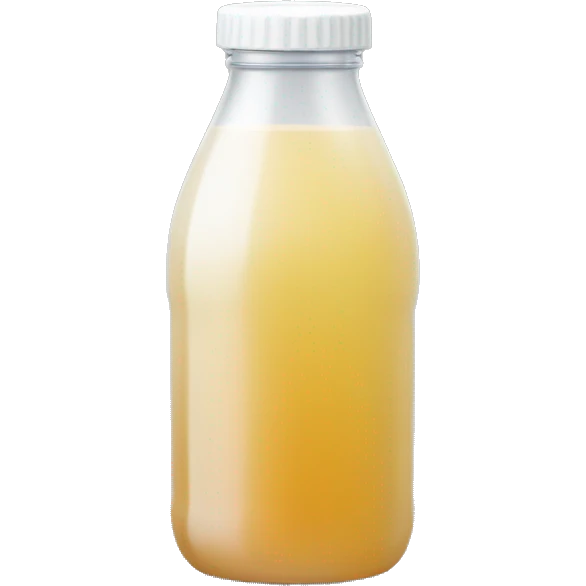 juice bottle with white cap emoji