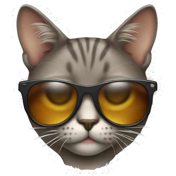 Cat with sunglasses emoji