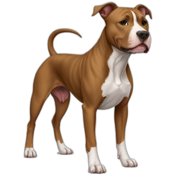 Dog-american-pit-bull-terrier-full-body emoji