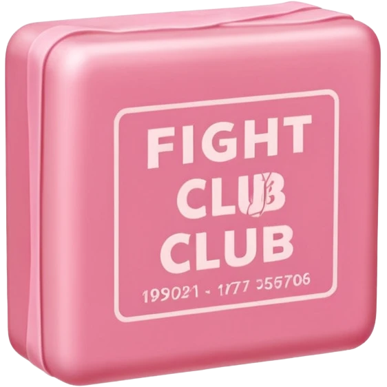 pink soap with "fight club" on it emoji