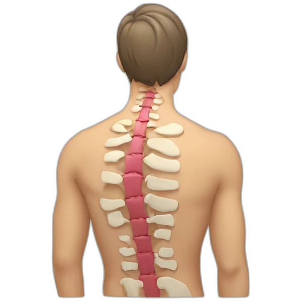 straighten back pain, profile, male emoji