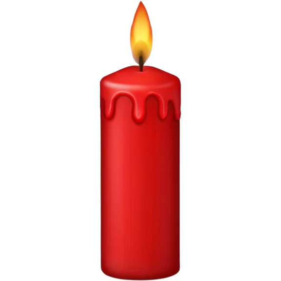 Blood-red candle emoji