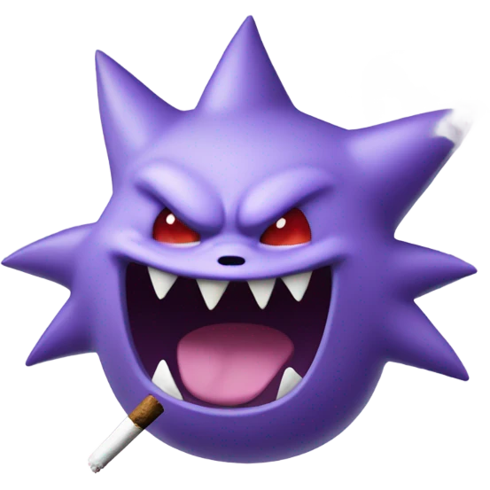 Gengar smoking ganja emoji