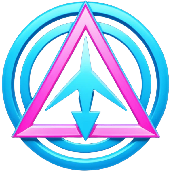 neon cyberpunk-themed icon representing endurance emoji