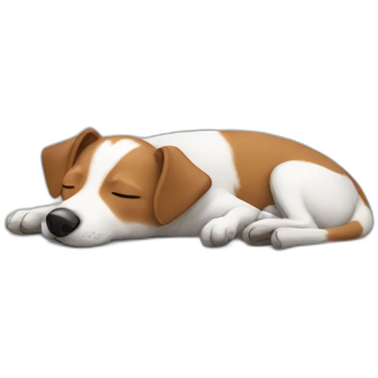 sleeping jack russel emoji