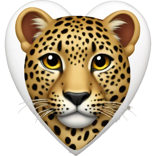 Leopard heart  emoji