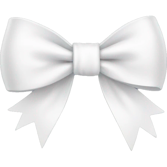 white bow emoji