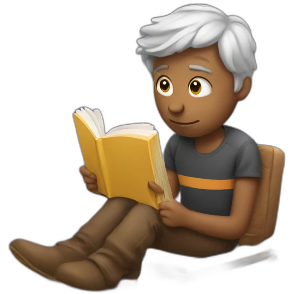 manreading book emoji
