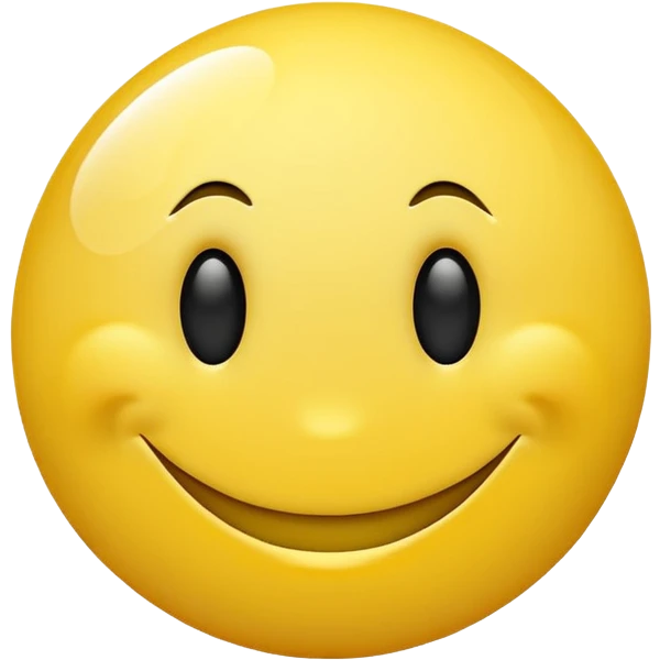 Yellow smiley face with white circles orbiting around it emoji