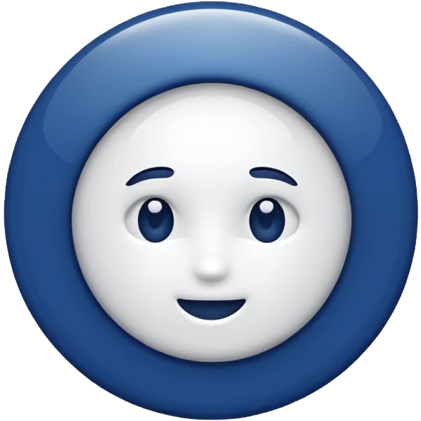Make me the main colors of Bolton wanderes (white and navy blue) but do it like this ⚪️🔵 emoji