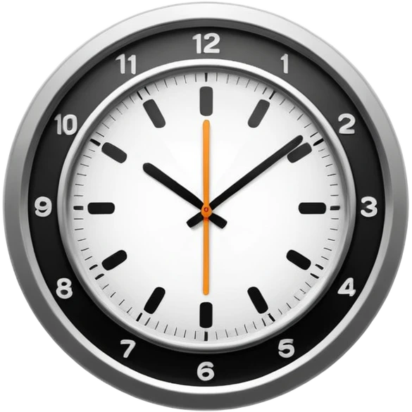 mac os icon clock braun emoji