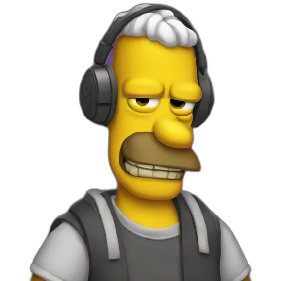 Homer hip hop emoji