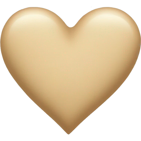 Beige heart  emoji