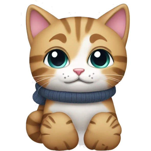 Kitty wearing mittens  emoji