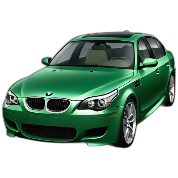 BMW M5e60 green color emoji