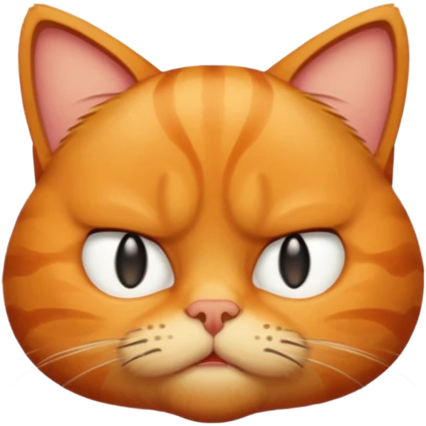 garfield cat hates monday emoji