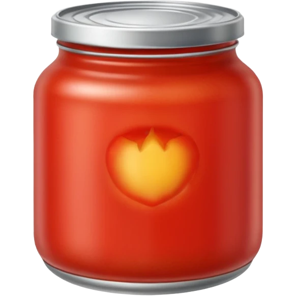 Glass cannned tomato  emoji